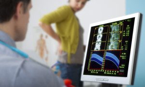 Triplegia diagnosis in doctor's office