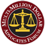 the multi-million dollar advocates forum logo